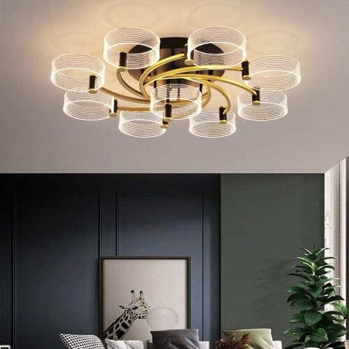 Indoor lighting 2021 ceiling LED lamp bedroom acrylic ceiling lamp modern simple luxury restaurant lighting