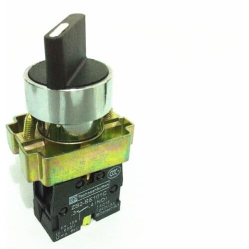 10Pcs/Lot XB2 BD21 XB2-BD21 2 Position 1 NO Maintained Select Selector Switch