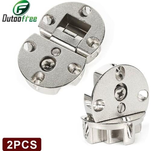 2pcs Cabinet door flap hidden Hinges micircle hinges Furniture Hardware High Quality