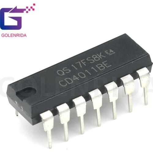 10PCS CD4011BE DIP14 CD4011 DIP 4011BE DIP-14 TC4011BP