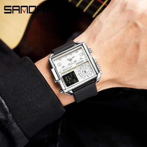 BASID Top Brand Luxury Classic Business Mens Sports Watch Quartz Waterproof Electronic Digital Clocks Watches Gentleman Casual