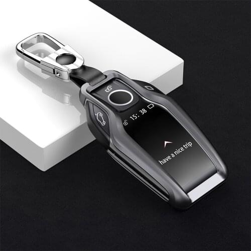 LED Display Car Key Case Cover Holder For BMW 5 7 Series G11 G12 G30 G31 G32 i8 I12 I15 G01 X3 G02 X4 G05 X5 G07 X7
