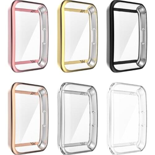 Electroplating TPU Watch Cover Shell Screen Protector Case for Honor Band 6 Smart Wristband Accessories