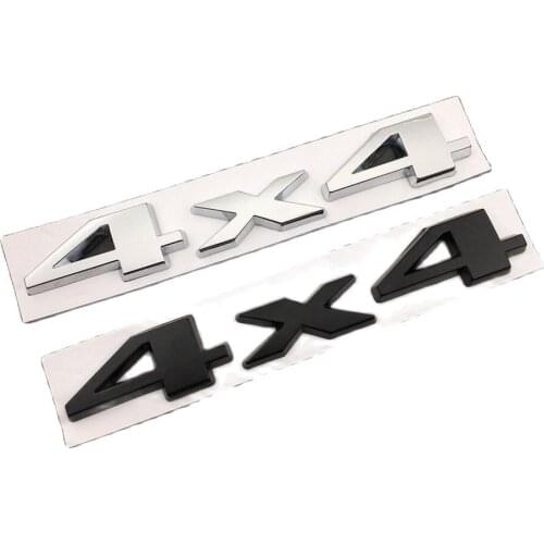 Black Chrome Letters 4x4 4 X 4 Rear Trunk Lids Badge Emblem Badges Emblems for Jeep SUV Wrangler Compass Renegade Grand_commande