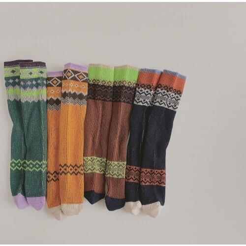 Children Knee High Socks With Inscriptions Print For Girl Boys Kid Toddlers Teen Baby Cute Funny kawaii Anime Tube Long Sock New