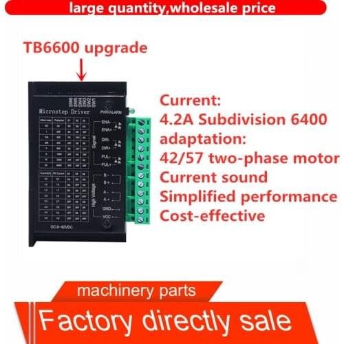 42/57/86 TB6600 wood router machine stepper motor driver 32 segments upgraded version 4.0A 42VDC cnc milling kits