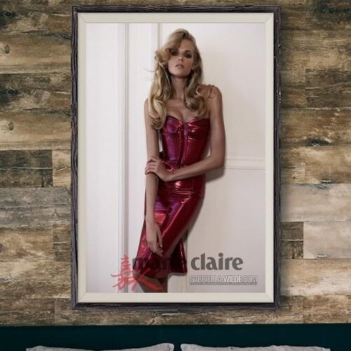 E347 Gabriella Wilde Sexy Model Movie Star Wall Silk Cloth Poster Art Home Decoration Gift