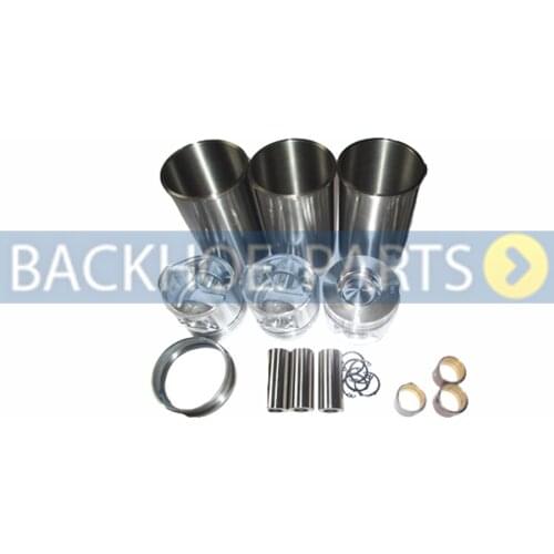 Cylinder Liner Kit for Hitachi Loader LX30-2 Yanmar Engine 3TNE84 3TNE84T Komatsu Engine 3D84E