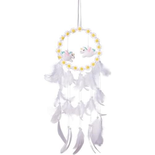 Crystal Heart Prism Feathers For Crafts For Girl Bedroom Handmade Art Flower Wall Hanging Room Decorations
