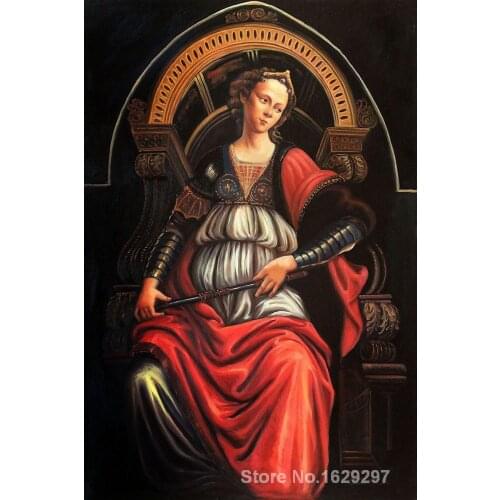 Animal paintings Sandro Botticellis reproduction Fortitude hand painted High quality