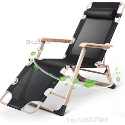 Recliner Folding Lunch Rest Chair Siesta Chair Balcony Home Office Folding Bed Leisure Backrest Single Lazy Chair