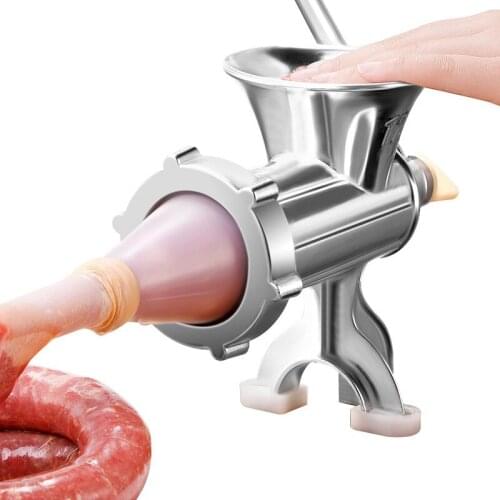 Multi-Function Meat Grinder Hand Crusher Stainless Steel Sausage Filler Churro Machine Vegetable Cutter