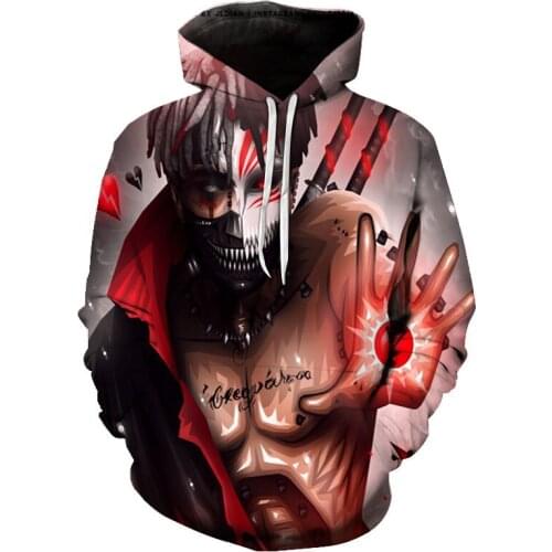 New Fashion anime mens hoodies 3D print casual cool hoodie men harajuku streetwear mens clothing oversized sweatshirt Men