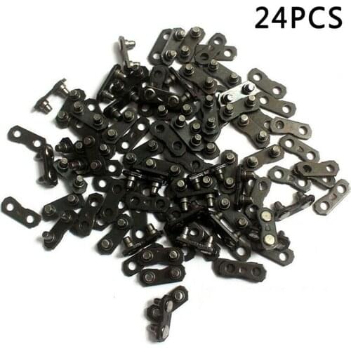 24 Sets 325 Portable Tool Repair Garden Preset Practical Tie Straps Woodworking Chainsaw Chain Master Link Joiner Metal