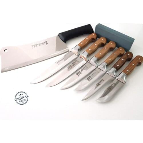 Knife Set - Lazoğlu Row Armor Kitchen Knife Set Handmade