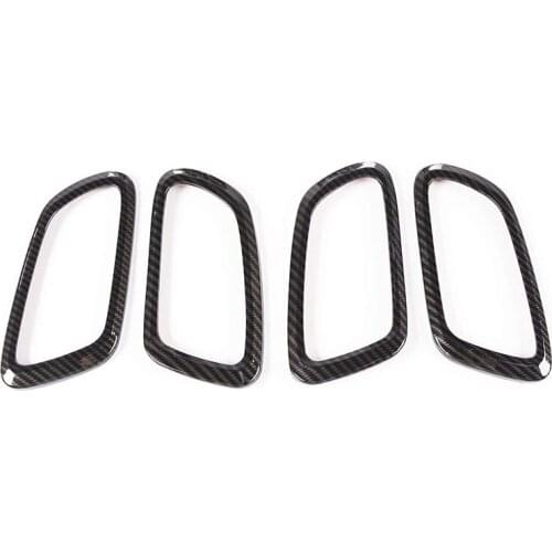 For Jeep Grand Cherokee 2011-2020 Car Inner Door Handle Bowl Cover Trim Decorative Frame Accessories, Carbon Fiber Grain