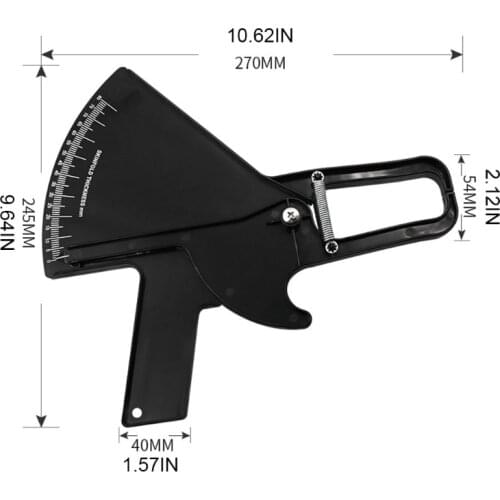 G5AB Precision Skinfold Caliper Easy Reliable Tool Applicable Monitoring Body Fat Measures up to 80mm in Skin Fold Thickness