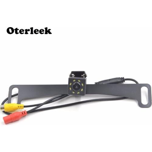 Night Vision Car Number Plate Frame Back Up Camera 8 LED Vehicle Camera for Car DVD Monitor