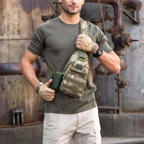 Outdoor Sports Military Nylon Shoulder Bag Tactical Climbing Hiking Camping Hunting Daypack Camouflage Backpack