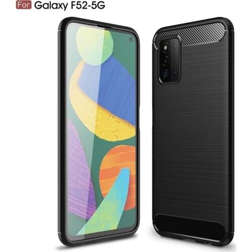 For Samsung Galaxy F52 5G Case Slim Rugged Hybrid Armor Shockproof Hybrid Soft Rubber Silicone Phone Cases Cover Case