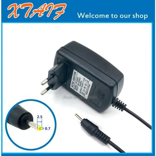 Universal 2.5mm EU/US Plug Power Adapter AC Charger 5V 2.5A for Android Tablet PC