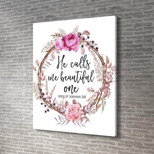 Inspirational Positive Quotes Christian Bible Verse Wall Art Print Canvas Painting Posters and Prints Wall Pictures Home Decor