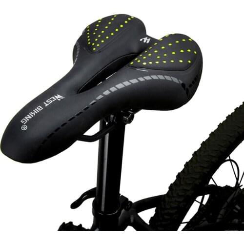 Bicycle Saddle Breathable PU Leather Hollow Cushion MTB Bike Saddle GEL + Polyurethane Shockproof MTB Saddles