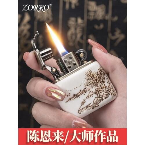 Lighter Cool Antler Pyrograph Creative Windproof Kerosene Lighter Fashion Lighter