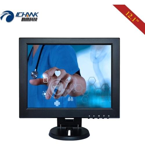 ZB120JC-272R/12.1" inch 1024x768 USB VGA PC Industrial Medical POS Machine Four-wire Resistive Touch LCD Screen Display Monitor