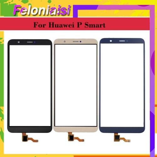 10Pcs/lot For Huawei P Smart FIG-LX1 LX2 FIG-L21 FIG-L22 Enjoy 7S Touch Screen Touch Panel Sensor Digitizer Front Glass Touch