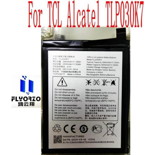 New High Quality 3060mAh TLP030K7 Battery For TCL Alcatel TLP030K7 Mobile Phone