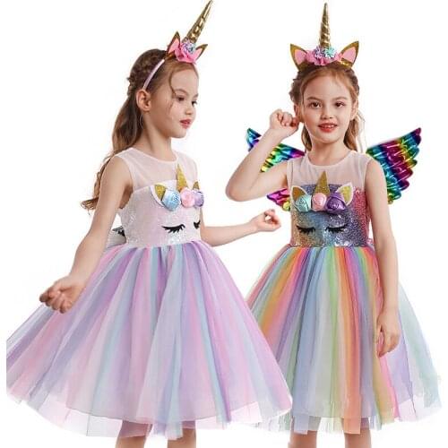 2020 Cartoon Girls Casual Dress Teenager Clothing Baby Kids Christmas Clothes Dresses Princess Printing Dresses 7 to 12 Years