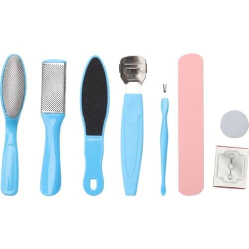 8PCS/SET Foot Rasps Set Manicure Foot Care File Set Dead Hard Skin Callus Remover Scraper Pedicure Rasps Tools Feet Care Tools