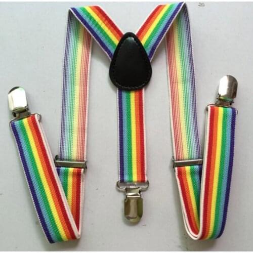 85cm Children Brace Christmas/Leopard/Mustache/Rainbow/Plaid Elastic Suspenders Kids Belt Baby Strap, 600PCS