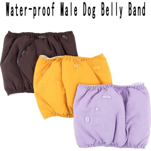 Absorbent Male Dog Diaper Wraps Reusable Washable Pet Underwear Briefs Waterproof Pets Sanitary Physiological Pants