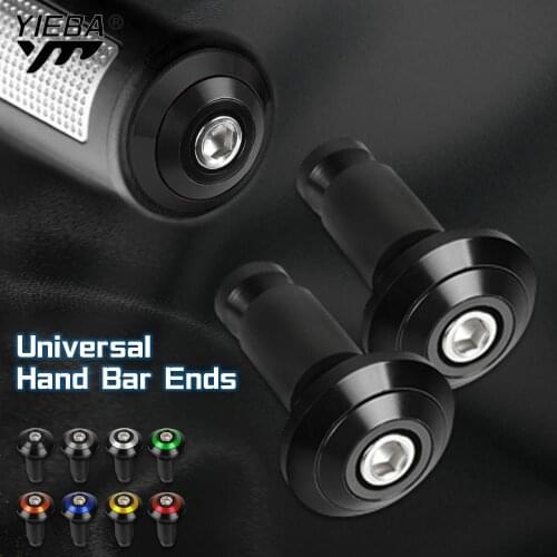 Aluminum Universal Motorcycle Handle Bar End Grips Handlebar Cap For Kawasaki KX 100 125 250 250F 450F 65 80 85 KLX 125 150 250