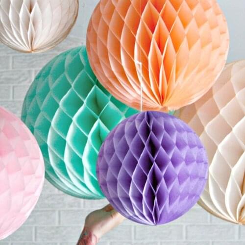 Free Shipping 15pcs 6" 8" 10" Mix Size Decorative Flowers Paper Lantern Honeycomb Balls For Wedding , Kids Birthday Decoratio