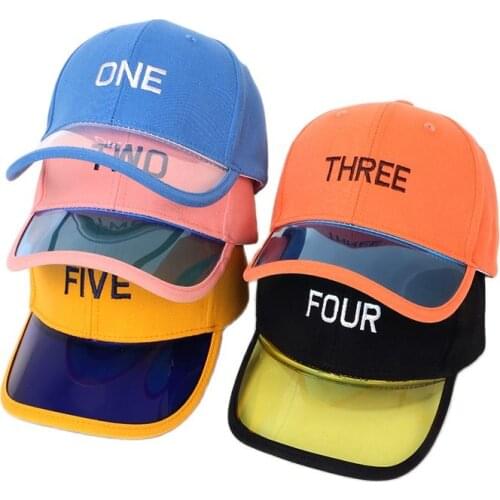 Doitbest 2021 Child Baseball Cap spring Hip Hop Transparent edge summer sun kids Hats Boys Girls Caps snapback hat gorras