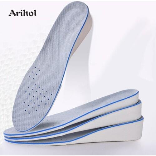 Elastic Shock Absorbing Height Increase Insole Shoe Lifts for Men Women Elevated Cushioned Heel Inserts Arch Support Insoles