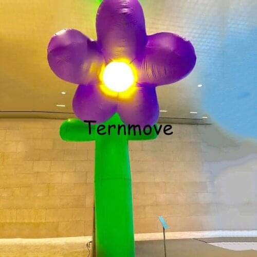 Giant Inflatable Flower Stand inflatable flower with led light for event show display shopping mall decoration