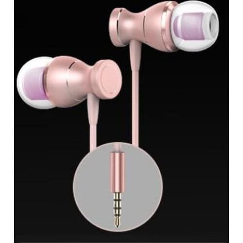 SEMVIS Earphone Magnet Earphone Adsorption In-ear Wire Control for Android Metal Sports Earphone with Wheat