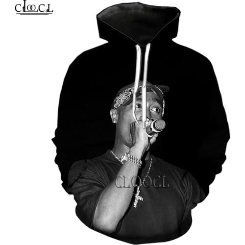 HX Rapper Tupac Amaru Shakur 2pac 3D Print Men Hoodie Harajuku Streetwear Autumn Sweatshirt Casual Tracksuit Drop Shipping