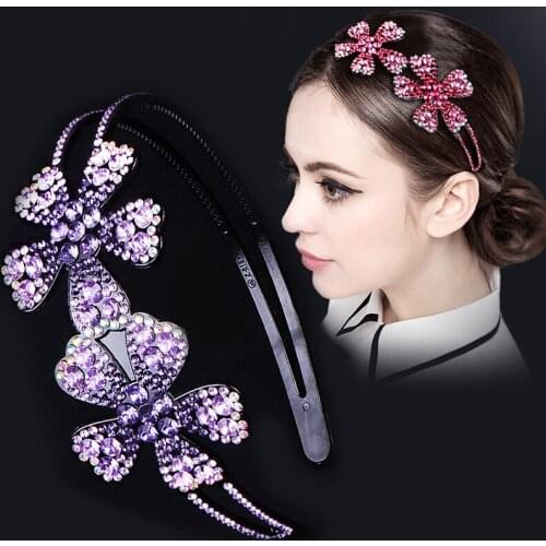 New Fashion Hot Sale Wild flower Pearl luxurious Rhinestone Headband Hairband for Women Girl Hair Accessories Headwear