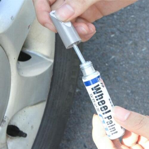 Car Wheel Hub Scratch Repair Pen Waterproof Aluminum Alloy Tire Wheel Paint Repair Marker Pen Car Scratch Removal Cleaning Tool