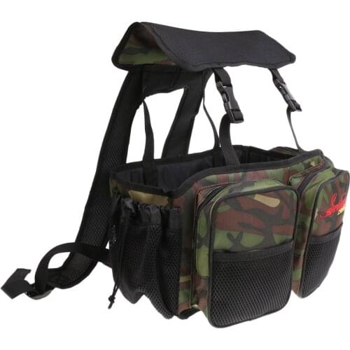 Carp Fishing Tackle Seat Box Backpack Camping Stool Seat Case