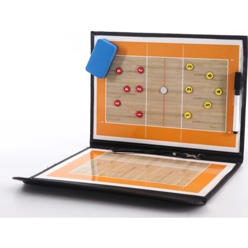 Foldable Volleyball Tactical Board Coaching Volleyball Tactic Board Magnetic Coach Handball Tactics Game Voleibol Training Teach