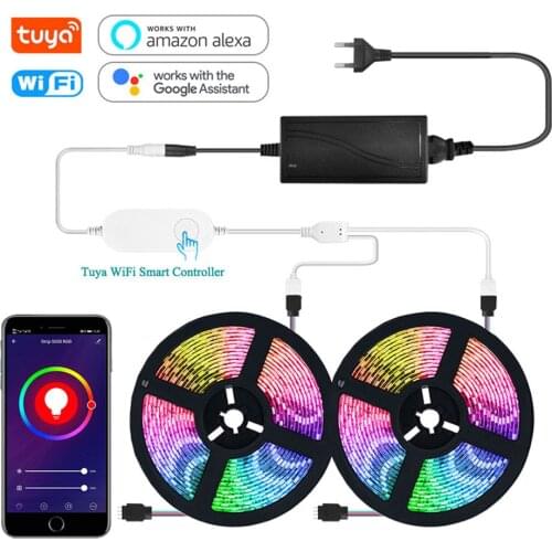 SMD 5050 Smart LED Strips Light For Decoration RGB BackLight DC 12V LED Lamp Luminous String WIFI Controller Flexible Diode Tape