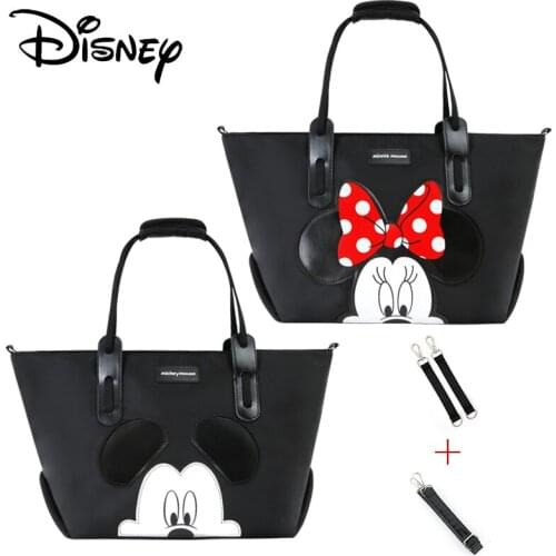 Disney Mickey Mouse Baby Diaper Bag Cute Cartoon Minnie Maternity Bag Mummy Stroller Bag Baby Bags for Mom Tote Shoulder Bags