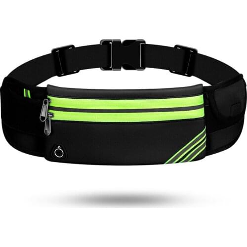 Reflective Sports Waist Bag Men Running Belt Bag Women Bum Bag Waterproof Fanny Pack Wallet Pouch Belt Portable Phone Holder Gym
