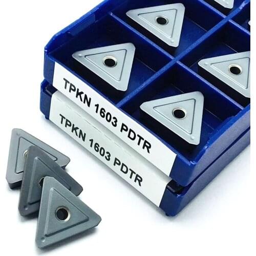 TPKN1603 PDTR LT30 TPKN1603 PVD carbide coating CNC external turning tool TPKN 1603 cast stainless steel machining turning inser